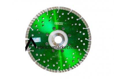 Алмазный диск турбо сегмент с фланцем EHWA Ø 230х22