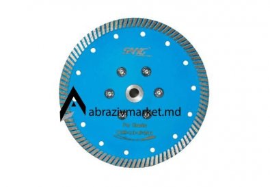 Алмазный диск турбо синий с фланцем Ø 180хМ14
