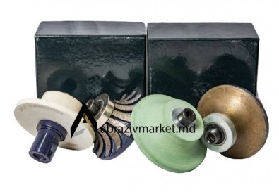 Комплект алмазных фрез полу-овал 